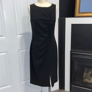 2/$35 EUC Louben Black Dress with Ruffle detail